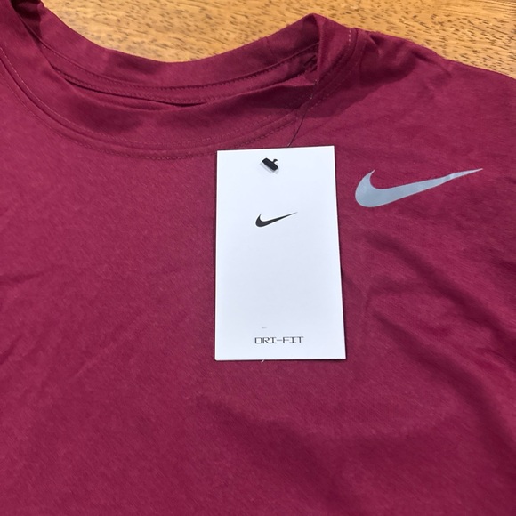 Nike Mens Dri-Fit Legend LS Small Training Shirt Maroon 727980 610 New With Tags - Picture 3 of 8